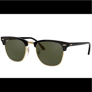 RayBan Clubmaster Classics Black and Gold